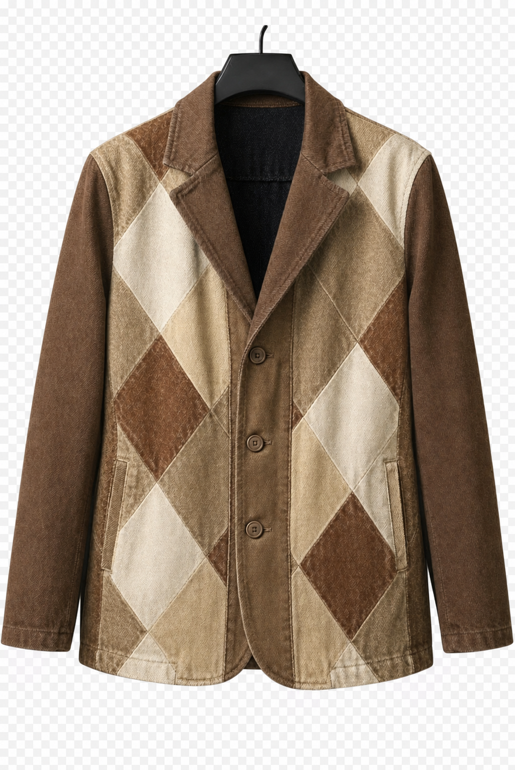 Brown harlequin jacket